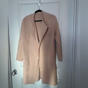 NEW Chickwish Lapel Oversized Open Front Long Line Camel Cardigan Sweater, XS/S